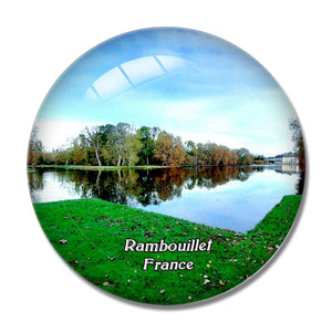 Rambouillet France 3D Fridge Magnet Crystal Glass