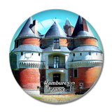 Rambures France Chateau 3D Fridge Magnet Crystal Glass