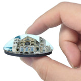 Reims France Basilique Saint-Remi 3D Fridge Magnet Crystal Glass