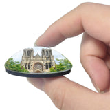 Reims France Cathedrale Notre-Dame 3D Fridge Magnet Crystal Glass