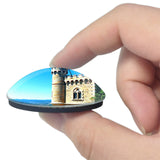 Rennes-le-Chateau France 3D Fridge Magnet Crystal Glass