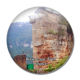 Riviere-sur-Tarn France Chateau de Peyrelade 3D Fridge Magnet Crystal Glass