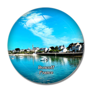 Roscoff France Ile de Batz 3D Fridge Magnet Crystal Glass