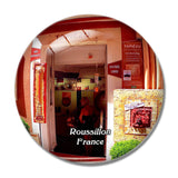 Roussillon France Tapiezo 3D Fridge Magnet Crystal Glass