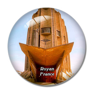 Royan France Notre-Dame 3D Fridge Magnet Crystal Glass