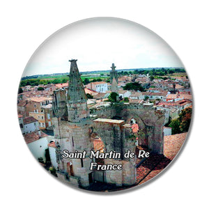 Saint Martin de Re France Clocher Observatoire 3D Fridge Magnet Crystal Glass