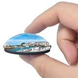 Saint Martin de Re France Port 3D Fridge Magnet Crystal Glass