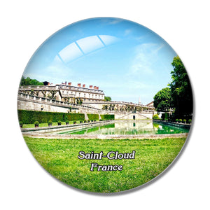 Saint-Cloud France Domaine National 3D Fridge Magnet Crystal Glass