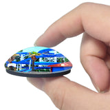 Saint-Cyprien France Aqualand 3D Fridge Magnet Crystal Glass