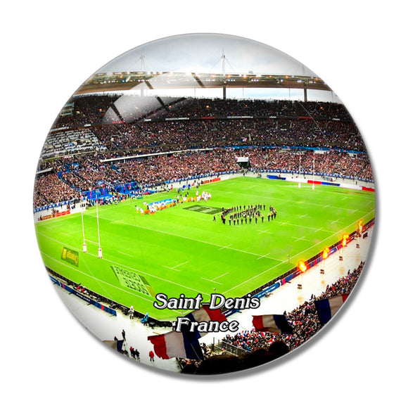 Saint-Denis France Stade 3D Fridge Magnet Crystal Glass