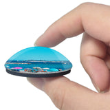 Sainte-Maxime France Plage de la Nartelle 3D Fridge Magnet Crystal Glass