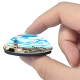 Saint-Emilion France Eglise Monolithe 3D Fridge Magnet Crystal Glass