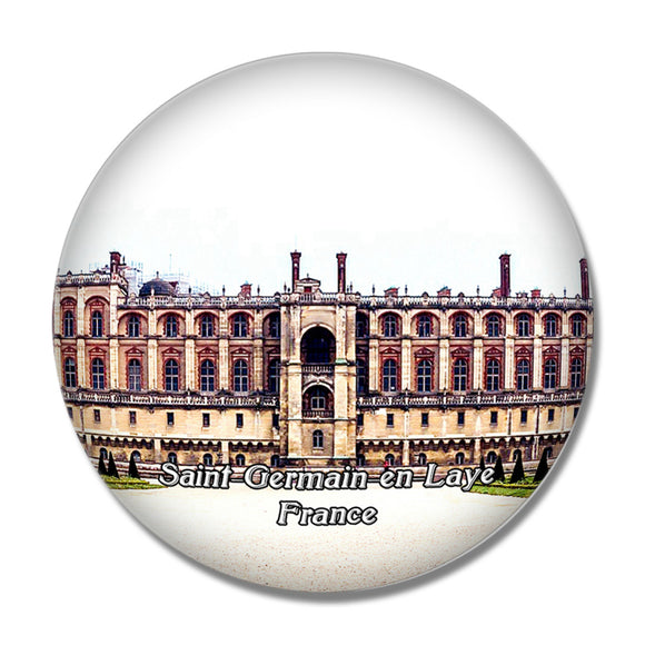 Saint-Germain-en-Laye France Chateau de St-Germain 3D Fridge Magnet Crystal Glass