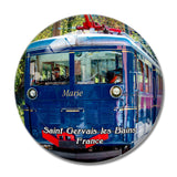 Saint-Gervais-les-Bains France Tramway du Mont-Blanc 3D Fridge Magnet Crystal Glass