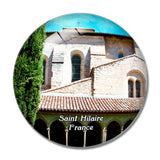 Saint-Hilaire France Abbaye 3D Fridge Magnet Crystal Glass