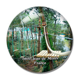 Saint-Jean-de-Monts France Explora Parc 3D Fridge Magnet Crystal Glass