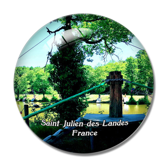 Saint-Julien-des-Landes France Le Grand Defi 3D Fridge Magnet Crystal Glass