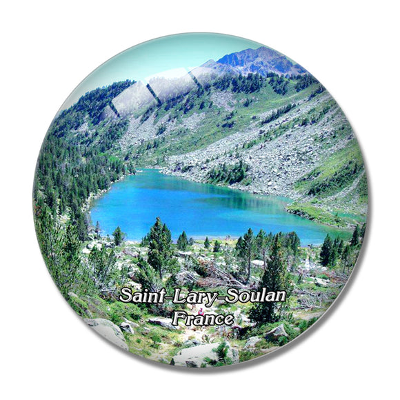 Saint-Lary-Soulan France Reserve Naturelle du Neouvielle 3D Fridge Magnet Crystal Glass