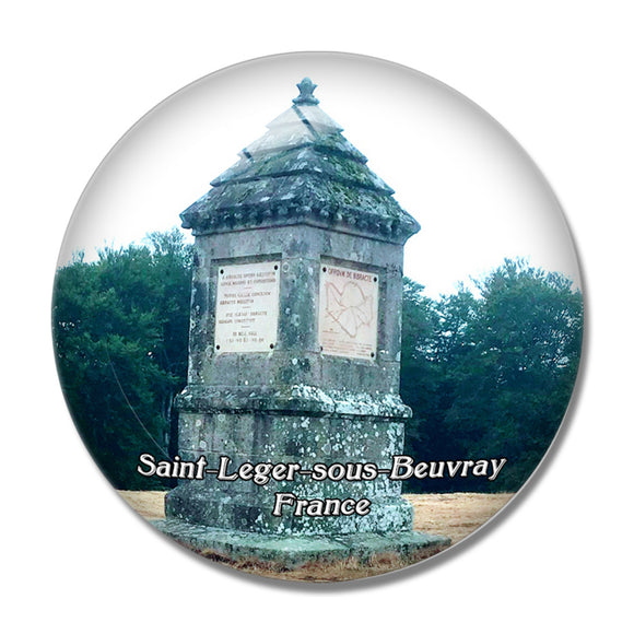 Saint-Leger-sous-Beuvray France Bibracte - Mont Beuvray 3D Fridge Magnet Crystal Glass