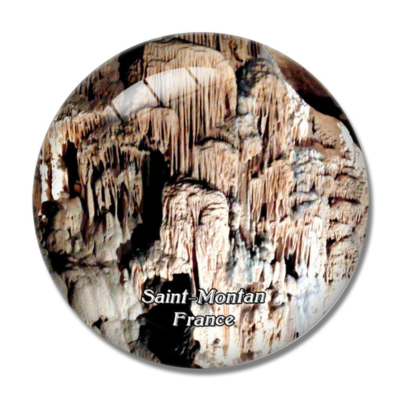 Saint-Montan France Escale Aventure 3D Fridge Magnet Crystal Glass