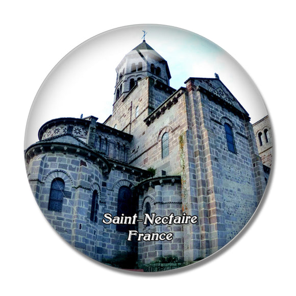 Saint-Nectaire France Church 3D Fridge Magnet Crystal Glass