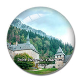 Saint-Pierre-de-Chartreuse France Musee de la Grande Chartreuse 3D Fridge Magnet Crystal Glass