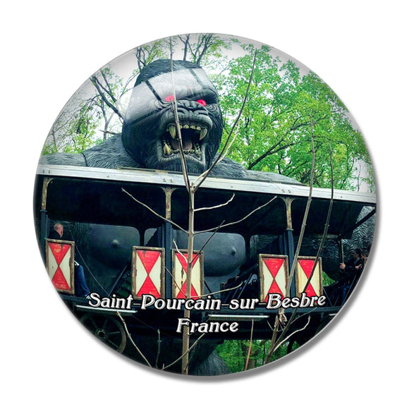 Saint-Pourcain-sur-Besbre France Le Pal 3D Fridge Magnet Crystal Glass