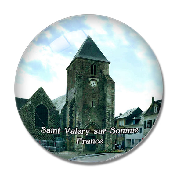 Saint-Valery-sur-Somme France Tours et Remparts 3D Fridge Magnet Crystal Glass