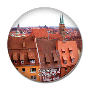 Germany Nurnberg 3D Fridge Magnet Crystal Glass