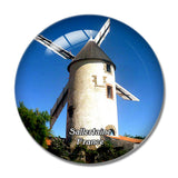 Sallertaine France Le Moulin de Raire 3D Fridge Magnet Crystal Glass