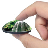 Salles-la-Source France Cascade 3D Fridge Magnet Crystal Glass