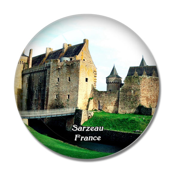 Sarzeau France Chateau de Suscinio 3D Fridge Magnet Crystal Glass