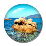 Serra-di-Ferro France Porto Pollo Plong¨¦e 3D Fridge Magnet Crystal Glass