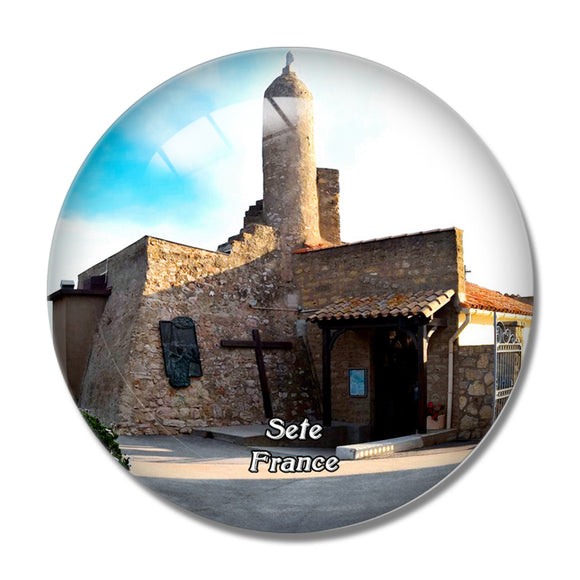 Sete France Notre-Dame-de-la-Salette 3D Fridge Magnet Crystal Glass