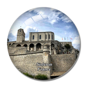 Sisteron France La Citadelle de Sisteron 3D Fridge Magnet Crystal Glass