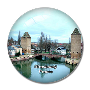 Strasbourg France Barrage Vauban 3D Fridge Magnet Crystal Glass