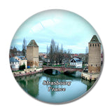 Strasbourg France Barrage Vauban 3D Fridge Magnet Crystal Glass