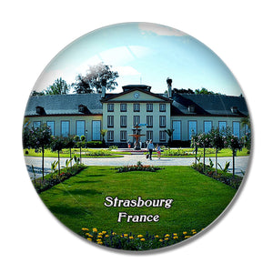 Strasbourg France Parc de l'Orangerie 3D Fridge Magnet Crystal Glass