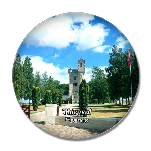 Thiepval France Ulster Memorial Tower 3D Fridge Magnet Crystal Glass