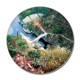 Thueyts France Pont du Diable 3D Fridge Magnet Crystal Glass