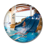 Tignes France Le Lagon swimming-pool 3D Fridge Magnet Crystal Glass