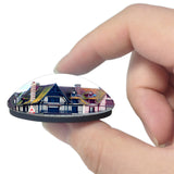 Trouville-sur-Mer France Beach 3D Fridge Magnet Crystal Glass