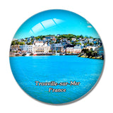 Trouville-sur-Mer France Le Bac de Trouville 3D Fridge Magnet Crystal Glass