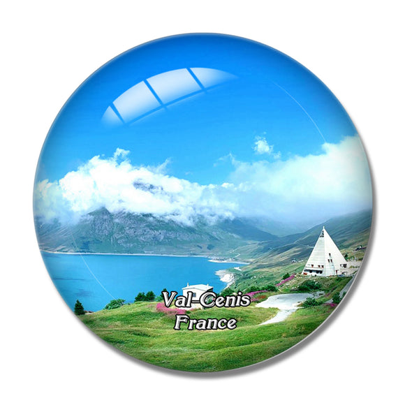 Val-Cenis France Lac du Mont-Cenis 3D Fridge Magnet Crystal Glass