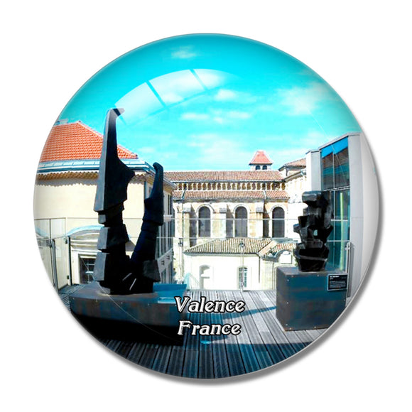 Valence France Art & Archeologie 3D Fridge Magnet Crystal Glass