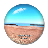 Valras-Plage France Plage 3D Fridge Magnet Crystal Glass