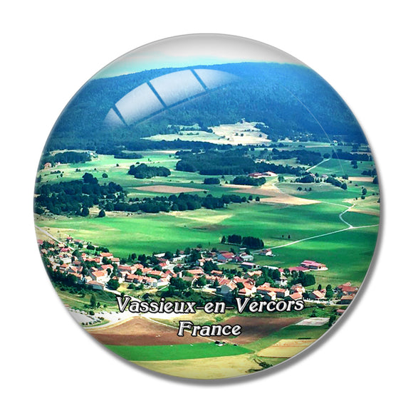 Vassieux-en-Vercors France Memorial de la Resistance 3D Fridge Magnet Crystal Glass