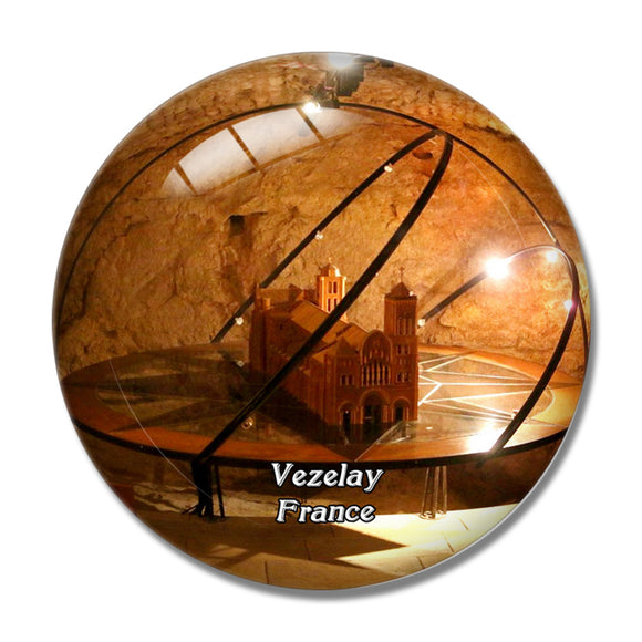 Vezelay France La Maison du Visiteur 3D Fridge Magnet Crystal Glass