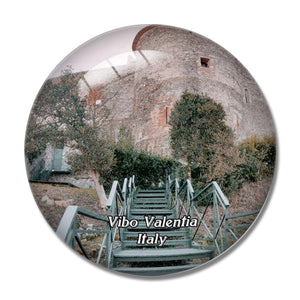 Vibo Valentia Italy Castello Normanno Svevo 3D Fridge Magnet Crystal Glass