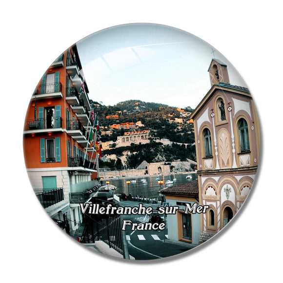 Villefranche-sur-Mer France Chapelle de Saint Pierre des Pecheurs 3D Fridge Magnet Crystal Glass